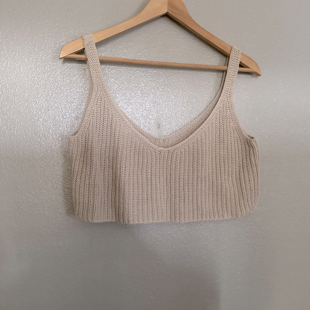 American apparel knitted crop top